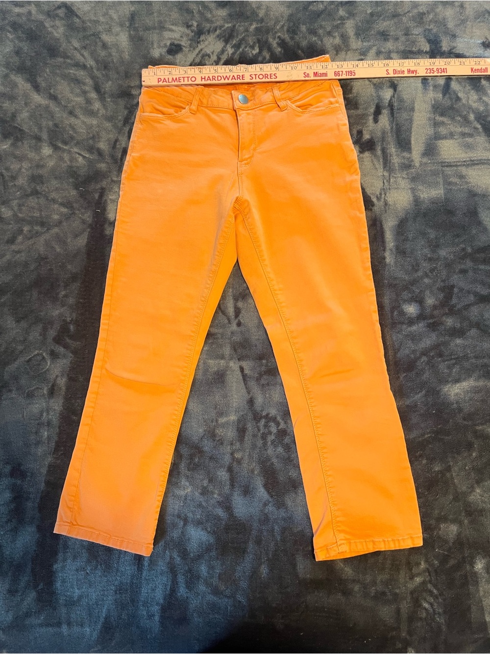 Y2K Cache Orange Straight-Leg Pants, size 34